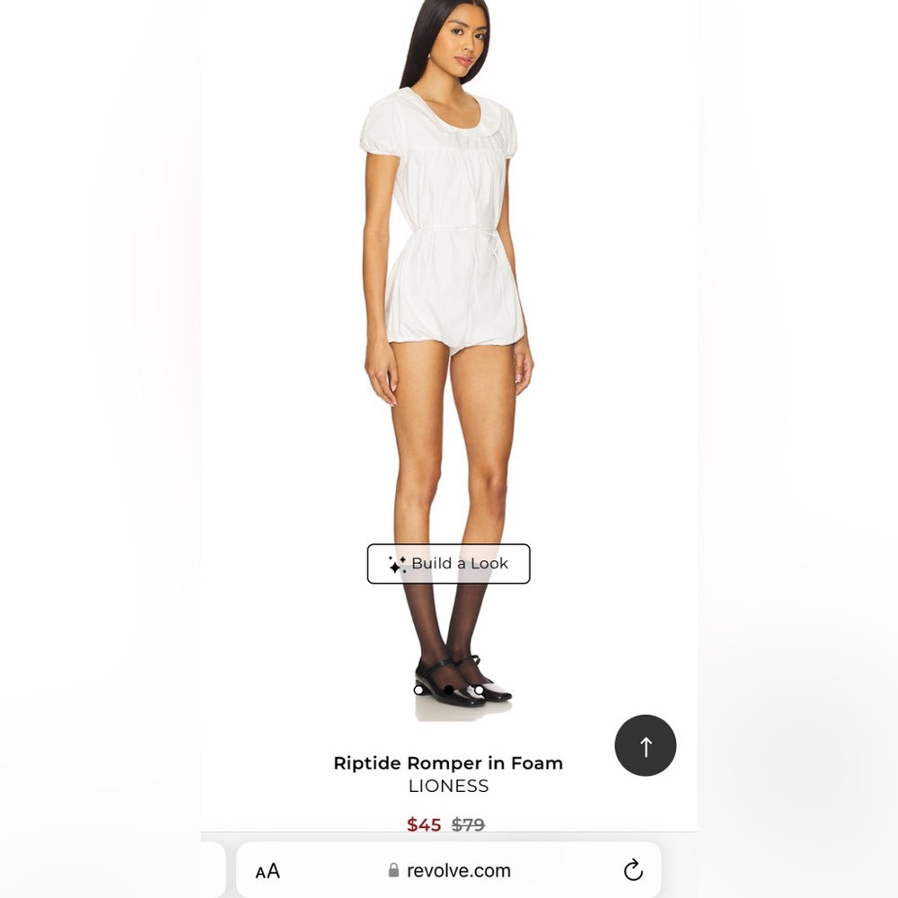 New Lioness Riptide white romper